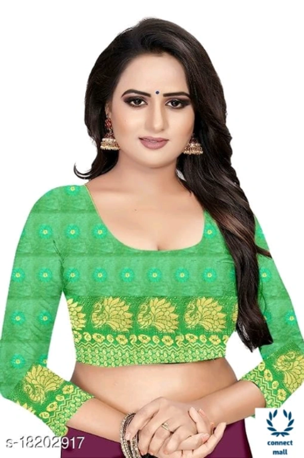 COTTON BASED JACQUARD SAREES  - Saree Length Size-5.5m Blouse Length Size-0.8, Cotton silk, Zari Woves, pack of:1